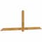 Ekena Millwork Eugene Rough Sawn Timber Gable Bracket, Western Red Cedar, 96"W x 32"H x 2"D x 4"F, 8/12 Pitch GBW096X32X0204EUG00RWR - alternate 2